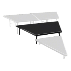 National Public Seating SP4816P Seated Riser Stage Pie Tier, Polydeck, 16