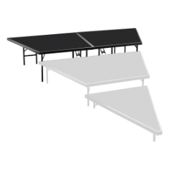 National Public Seating SP4824P Seated Riser Stage Pie Tier, Polydeck, 24