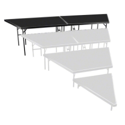 National Public Seating SP4832P Seated Riser Stage Pie Tier, Polydeck, 32