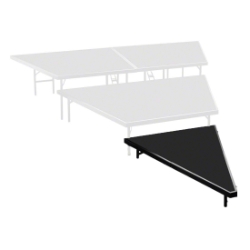 National Public Seating SP488P Seated Riser Stage Pie Tier, Polydeck, 8