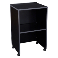 Oklahoma Sound 112 AV Cart/Lectern Base, Black OS-112-BK a/v cart, lecterns, podium, dais, school furniture, college furniture, university furniture, church