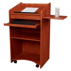 Oklahoma Sound 600-CH Aristocrat Non-Sound Lectern, Cherry  OS-600-CH podium, dais