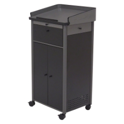 Oklahoma Sound Greystone Lectern OS-GSL greystone lectern, presentation, presentation lectern, teaching lectern, multi media cart