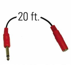 Oklahoma Sound MIC-X 20-Foot Microphone Extension Cable OS-MIC-X wired microphone, standard mics, wired lapel microphone, lectern microphone, unidirectional microphone, tie clip microphone, microphone extension cable