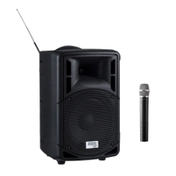 Oklahoma Sound 40-Watt PA System w/Wireless Handheld Mic OS-PRA-8000/PRA8-5 pa system, wireless pa system, wireless microphone, wireless handheld microphone, PA microphone, PRA-8000