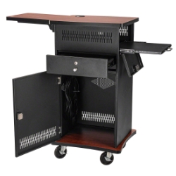 Oklahoma Sound WZD The Wizard AV Presentation Cart w/HDMI Port OS-WZD av cart, a/v cart, audio visual cart, vga, hdmi, laptop, document reader