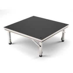 ProFlex Feather-Lite 4'x4' Portable Stage Unit FL4X4I 4x4, 4 x 4, adjustable height stage, small stage, indoor stage, outdoor stage, multi-height stage, proflex platform, proflex legs, 16 square feet, 16 feet