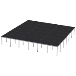 ProFlex 24'x24' Indoor/Outdoor Portable Stage PF576I-24X24 24x24, 24 x 24, 576 square foot stage, adjustable height stage, multi-height stage, indoor outdoor stage
