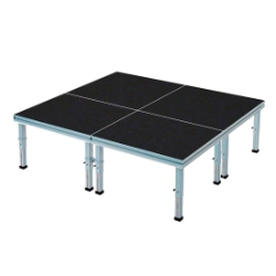 ProFlex 8'x8' Indoor/Outdoor Portable Stage (4'x4' Units) PF64I-44- 8x8, 64 square foot stage, adjustable height stage, small stage, indoor stage, outdoor stage, multi-height stage