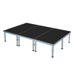 ProFlex 8'x12' Indoor/Outdoor Portable Stage PF96I 12x8, 8x12, adjustable height stage, small stage, indoor stage, outdoor stage, multi-height stage
