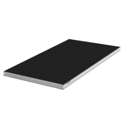 ProFlex 8'x4' Portable Stage Platform, Industrial Finish (Fits 6 Legs) - DEMO (Minor Surface Blemishes/Dents) PFP8X4IB6-DEMO platform, stage platforms, stage decks, 4x8, 8x4, wood, wooden, add on stage