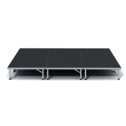 ProFlex Feather-Lite 12'x12' Portable Stage FLSTAGE121224I 12x12, 12 x 12, adjustable height stage, small stage, indoor stage, outdoor stage, multi-height stage, proflex platform, proflex legs, 144 square feet, 144 feet