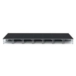 ProFlex Feather-Lite 8'x28' Portable Stage FLSTAGE82824I 8x28, 8 x 28, adjustable height stage, small stage, indoor stage, outdoor stage, multi-height stage, proflex platform, proflex legs, 224 square feet, 224 feet