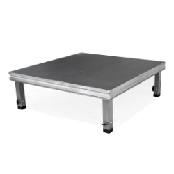 ProFlex 4'x4' Portable Stage Unit PF16I 4x4, 4 x 4, adjustable height stage, small stage, indoor stage, outdoor stage, multi-height stage, proflex platform, proflex legs, 16 square feet, 16 feet