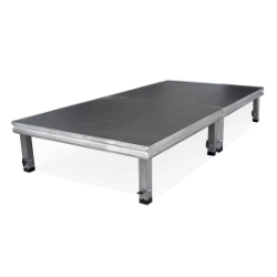 ProFlex 4'x8' Indoor/Outdoor Portable Stage (4'x4' Units) PF32I-44- 8x4, 4x8, adjustable height stage, small stage, indoor stage, outdoor stage, multi-height stage, proflex platform, proflex legs, 32 square feet, 32 feet