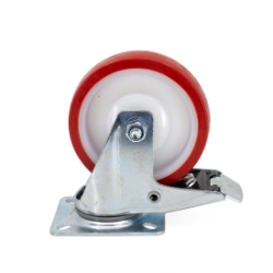 ProFlex Replacement Swivel Caster with Brake for PFPTR Stage Platform Trolley PFPTRWB replacement casters, storage, dolly, handtruck, rolling cart, casters, road cart, transport, swivel, swivel casters, brakes, casters with brakes, PFPTR, PFPTRWB