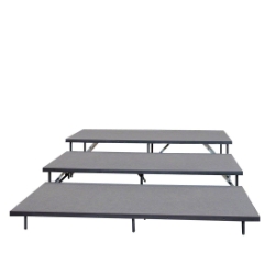 Staging 101 3-Tier 8' Wide Seated Riser Straight Section (48