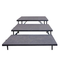 Staging 101 3-Tier 4' Wide Seated Riser Straight Section (48