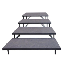Staging 101 4-Tier 4' Wide Seated Riser Straight Section (48