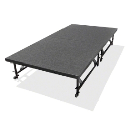 Staging 101 4'x8' Portable Stage with Wheels, 16