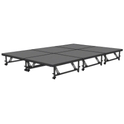 Staging 101 8'x12' Portable Stage with Wheels, 16