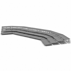 Staging 101 4-Tier Seated Riser System - 57' Long (fits 102 Chairs) SWSSSWS-4SR choral risers, chorus risers, choir risers, standing risers, seated risers, band risers, school risers, choir stage risers