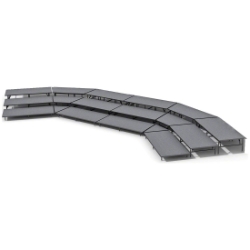 Staging 101 3-Tier Seated Riser System - 44' Long (fits 60 Chairs) SWSSWS-3SR choral risers, chorus risers, choir risers, standing risers, seated risers, band risers, school risers, choir stage risers