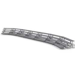 Staging 101 4-Tier Standing Choral Riser Bundle - 42' Long WWSSSWW4CR choral risers, chorus risers, choir risers, standing risers, school risers, bundle