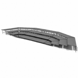 Staging 101 4-Tier Seated Riser System - 46' Long (fits 76 Chairs) WWSSWW-4SR choral risers, chorus risers, choir risers, standing risers, seated risers, band risers, school risers, choir stage risers