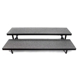 Staging 101 2-Tier Straight Standing Choral Risers S2SC choral risers, chorus risers, choir risers, choir loft, band risers, school risers, church, chair risers, choir stage risers