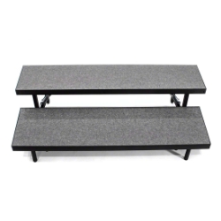 Staging 101 2-Tier Wedged Standing Choral Risers S2WC choral risers, chorus risers, choir risers, choir loft, band risers, school risers, church, chair risers, choir stage risers