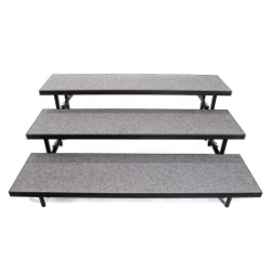 Staging 101 3-Tier Straight Standing Choral Riser S3SC choral risers, chorus risers, choir risers, standing risers, school risers