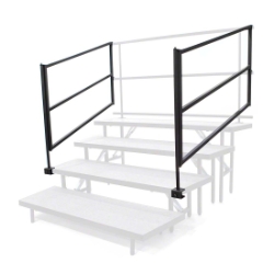 Staging 101 Side Guard Rail for Tiered Choral Risers (2-pack) SCRSGRD guardrails, guard rails, side guard rails, safety rail, 24
