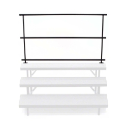 Staging 101 Rear 6' Guard Rail for Straight & 3-Tier Wedged Choral Risers (24