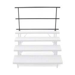 Staging 101 Rear 6' Guard Rail for Wedged 4-Tier Choral Risers (32