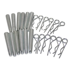 ProX Truss Connector Pin and Safety Clip Set (12 sets) PRX-XT-SPX12 COUPLER PIN F34, R-CLIP, SC-1, P-1, PFSP, PFP, global truss, euro truss, eurotruss, dura truss, duratruss