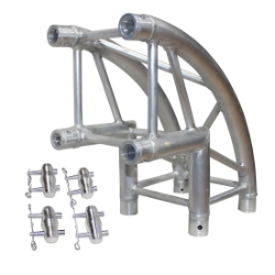ProX F34 Square Truss 2-Way 90 Degree Vertical Rounded Corner Junction PRX-XT-SQ164-2W90-RC SQ-4121-CR-L90, SQ4121-CR-L90, global truss, euro truss, eurotruss, dura truss, duratruss