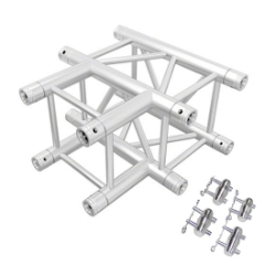 ProX F34 Square Truss 3-Way 90 Degree T Junction PRX-XT-SQ164-3WT SQ-4129, SQ4129, AL34T35, PF2QTC2, global truss, euro truss, eurotruss, dura truss, duratruss