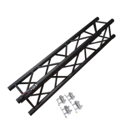 ProX F34 Square Truss Straight Segment Matte Black - 1.5 Meter PRX-XT-SQ492BLK SQ-4111 MTE/BLK, SQ4111 MTE/BLK, AL34150, PF2Q1.5, global truss, euro truss, eurotruss, dura truss, duratruss