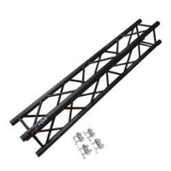 ProX F34 Square Truss Straight Segment Matte Black - 2 Meter PRX-XT-SQ656BLK SQ-4112 MTE/BLK, SQ4112 MTE/BLK, AL34200, PF2Q2, global truss, euro truss, eurotruss, dura truss, duratruss