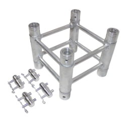 ProX F34 Square Box Truss Straight Segment - 0.25 Meter PRX-XT-SQ082 SQ-4109-29, SQ4109-29, global truss, euro truss, eurotruss, dura truss, duratruss