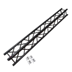 ProX F34 Square Truss Straight Segment Matte Black - 3 Meter PRX-XT-SQ984BLK SQ-4114 MTE/BLK, SQ4114 MTE/BLK, AL34300, PF2Q3, global truss, euro truss, eurotruss, dura truss, duratruss