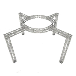 ProX EXPO 22'x22' Trade Show X-Cross Circle Top Booth F34 Square Truss Package PRX-XTP-CS2222-11 22x22, 22 x 22 portable stage trussing, exhibitor booth, 